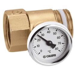 koppeling m/thermometer 1 f x m Caleffi